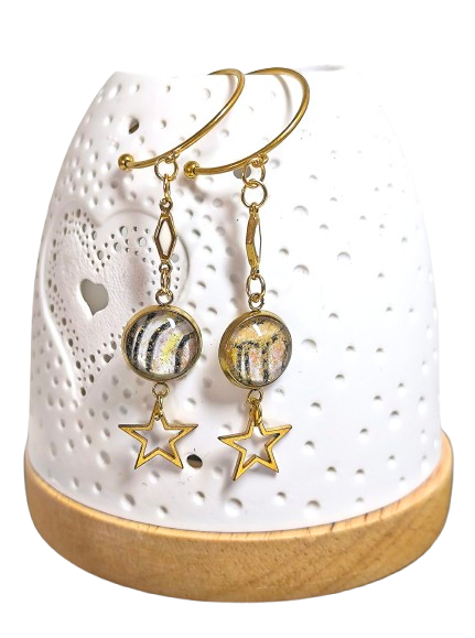 boucles d'oreilles paillettes