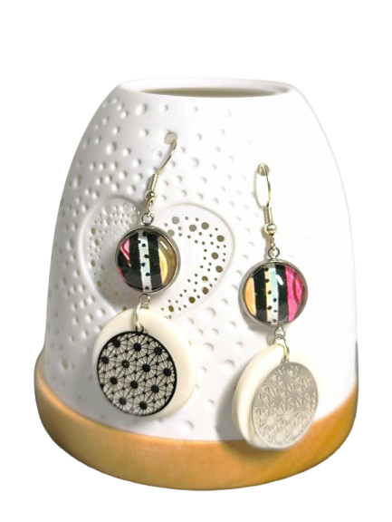 boucle d'oreilles fleur de vie boucle d'oreilles fleur de vie